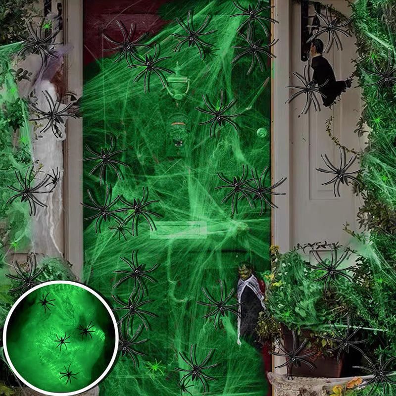 Halloween Deko-Web-Spinnen-Set