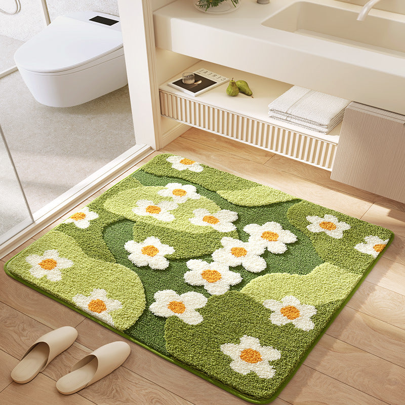 Blumenmuster Plush Badeteppich Brehn