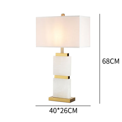Moderne dekorative Tischlampe mit Marmorfuß und elegantem Schirm