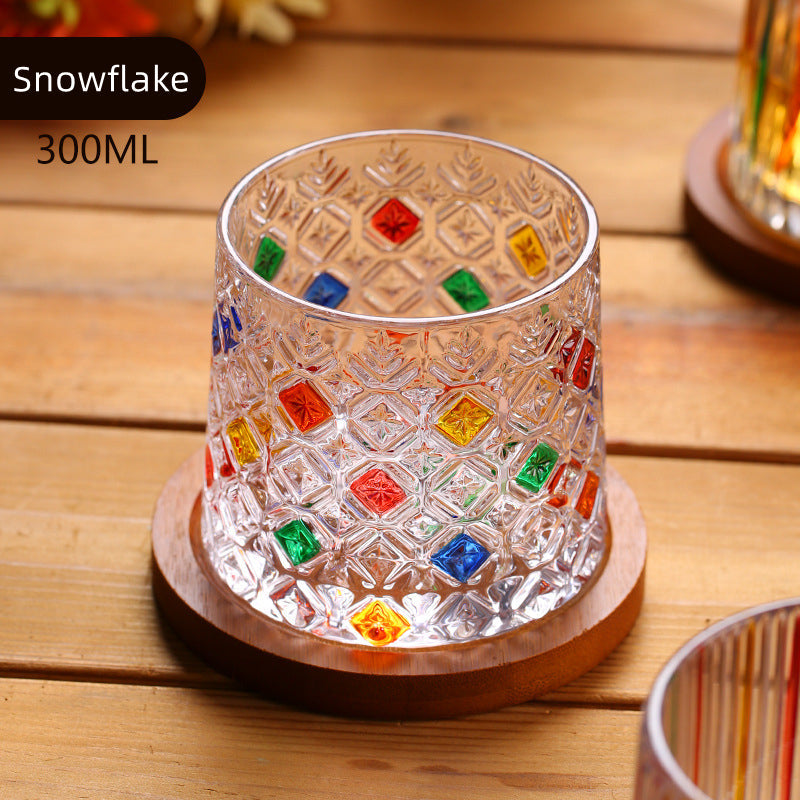 Rotierendes Multi-Color-Glas für Whiskey mit Geschenkbox | Brehn