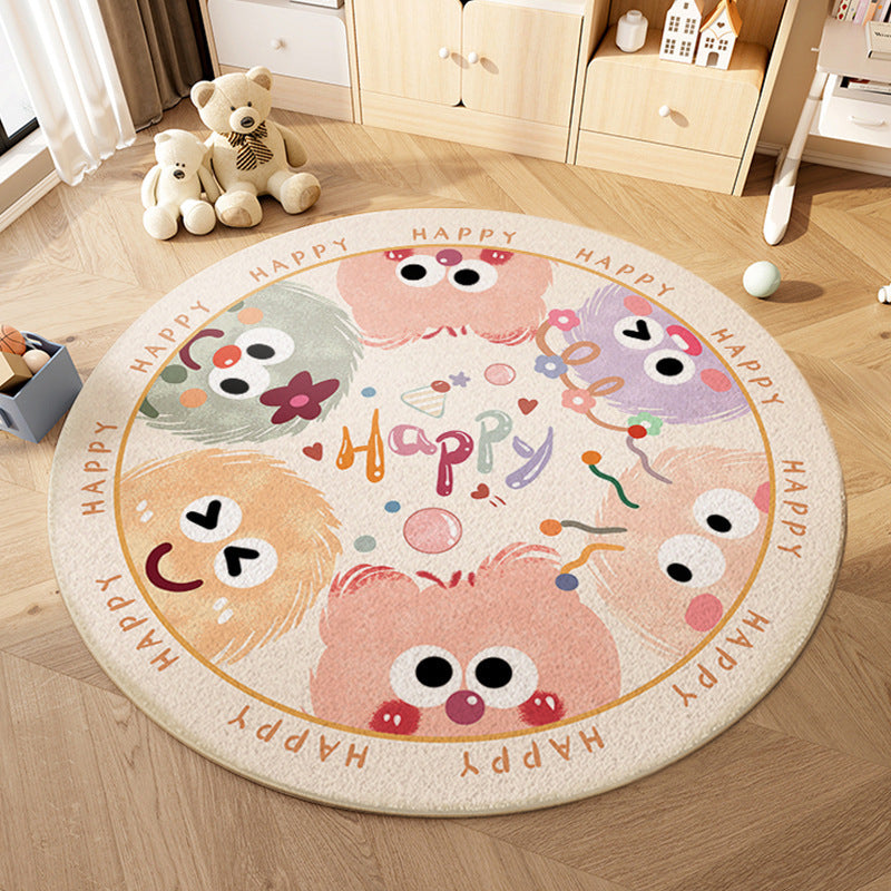 Verspielter Monster-Themen-Teppich