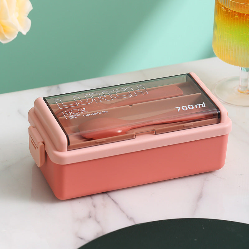 Multifunktionale Lebensmittelaufbewahrung Lunchbox mit integriertem Besteckset