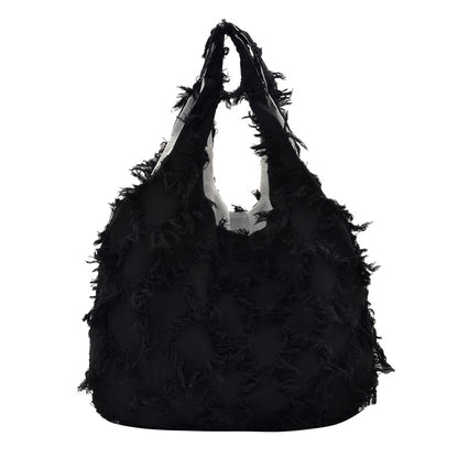 WoFringed Texturierte Schultertasche Brehn