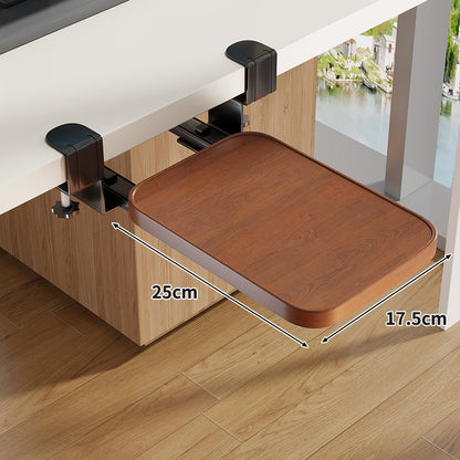 Unter-Desk Herausziehbare Tastaturablage mit Klemmbefestigung und ergonomischer Holzplatte
