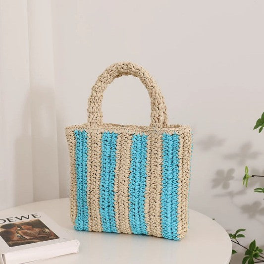 Damen Handgefertigte Strandtasche mit gestreiftem Design Brehn