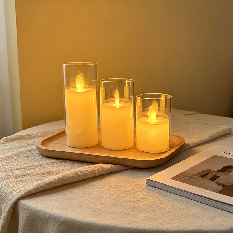 LED Duftkerze mit Flammen-Effekt Brehn