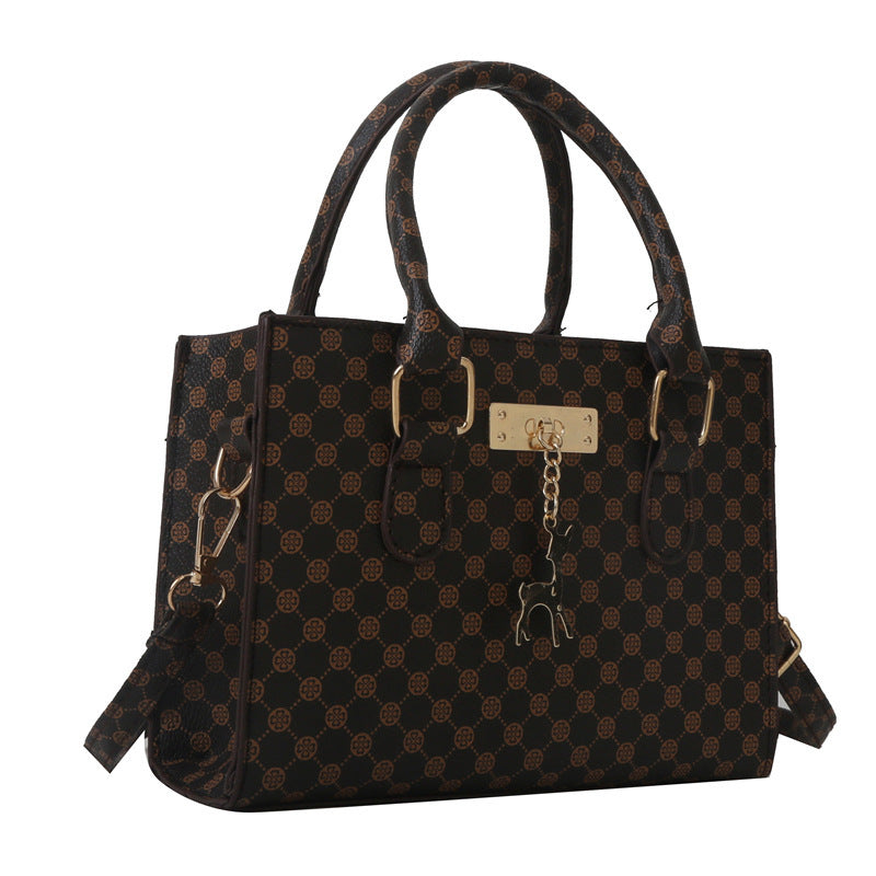 Elegante gemusterte Handtasche