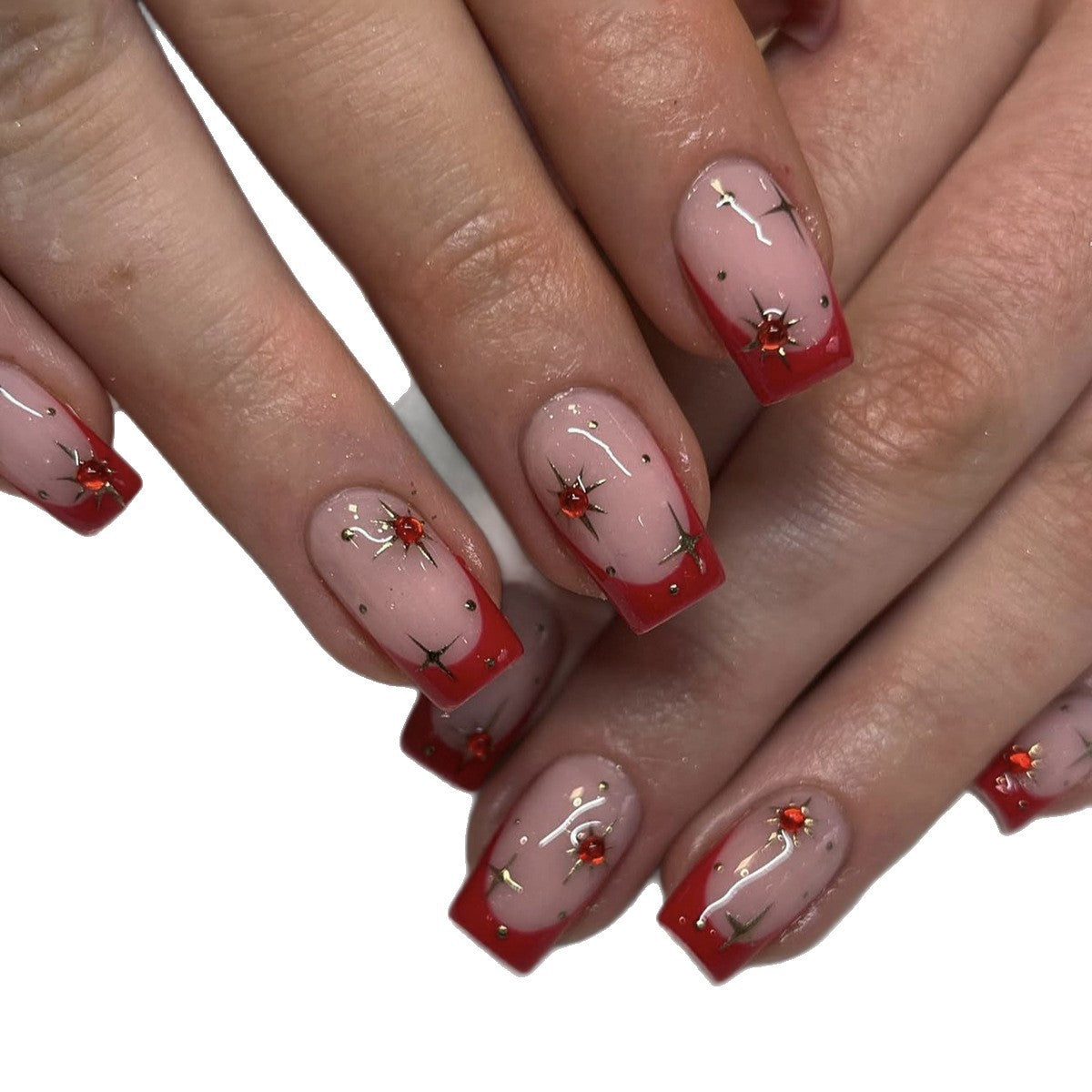 Kunstnagelset mit glamourösen Akzenten Brehn