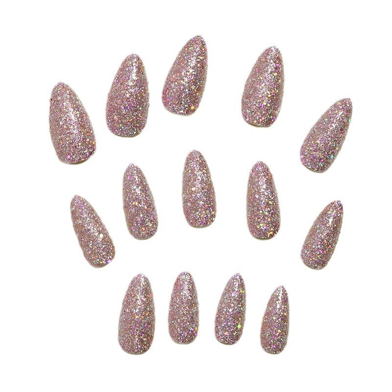 Glamouröser Glitter Press-On Nagel Set Brehn