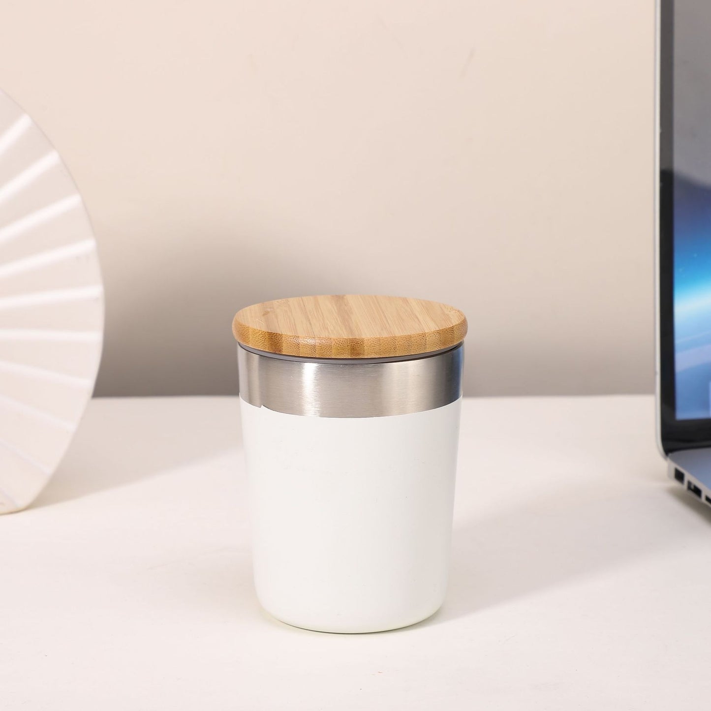 Damen Isolierkaffeebecher mit Bambusdeckel Brehn