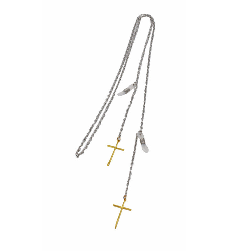 Cross Anhänger Brillen Kette Brehn