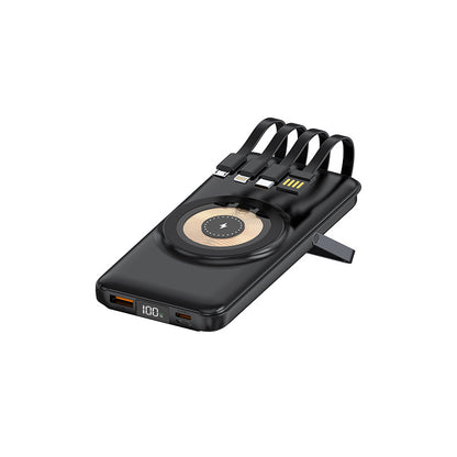 Tragbare Powerbank mit Kabelloser Ladefunktion Brehn