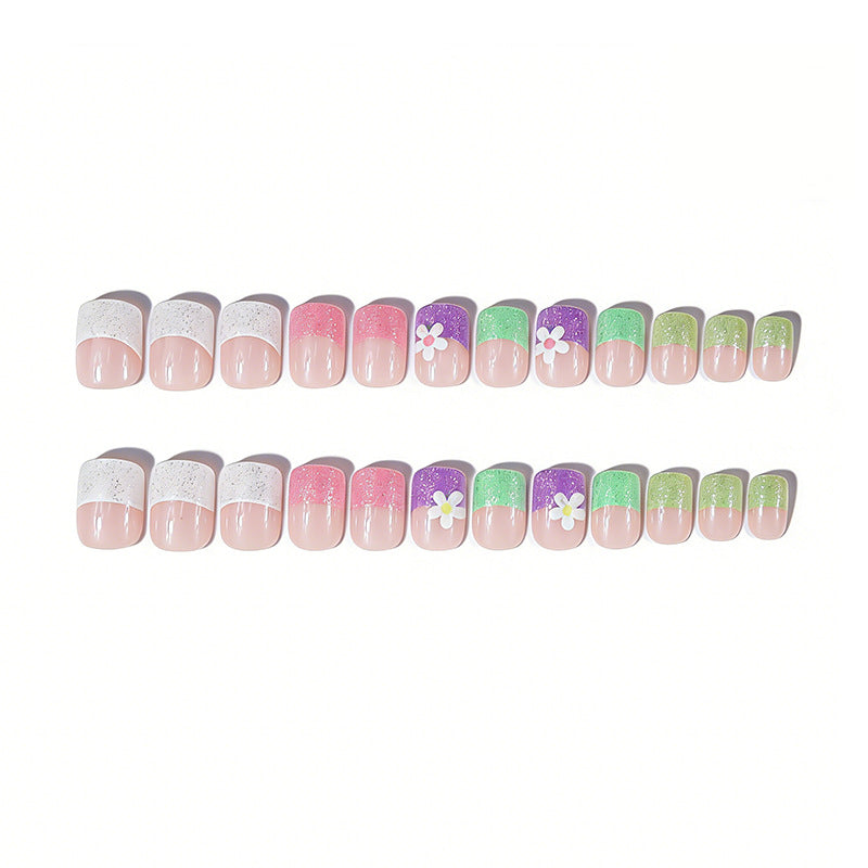 Glitzernde Floral Nagelkunst Verbesserungen Brehn