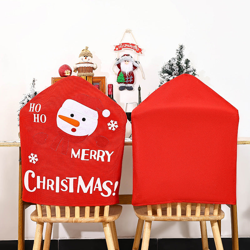 Festliche Stuhlüberzieher mit Weihnachtsmotiv Brehn