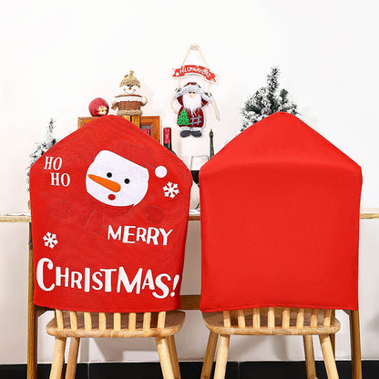 Festliche Stuhlüberzieher mit Weihnachtsmotiv Brehn