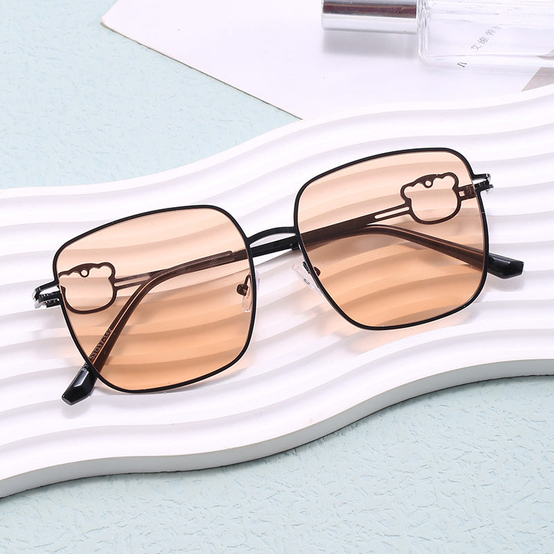 Damen modische quadratische Brille mit einzigartigen Akzenten Brehn
