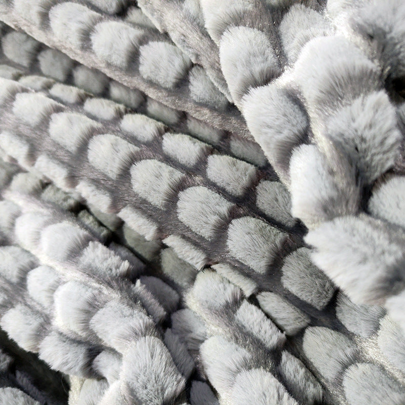 Damen samtige Kuscheldecke mit 3D-Struktur Brehn