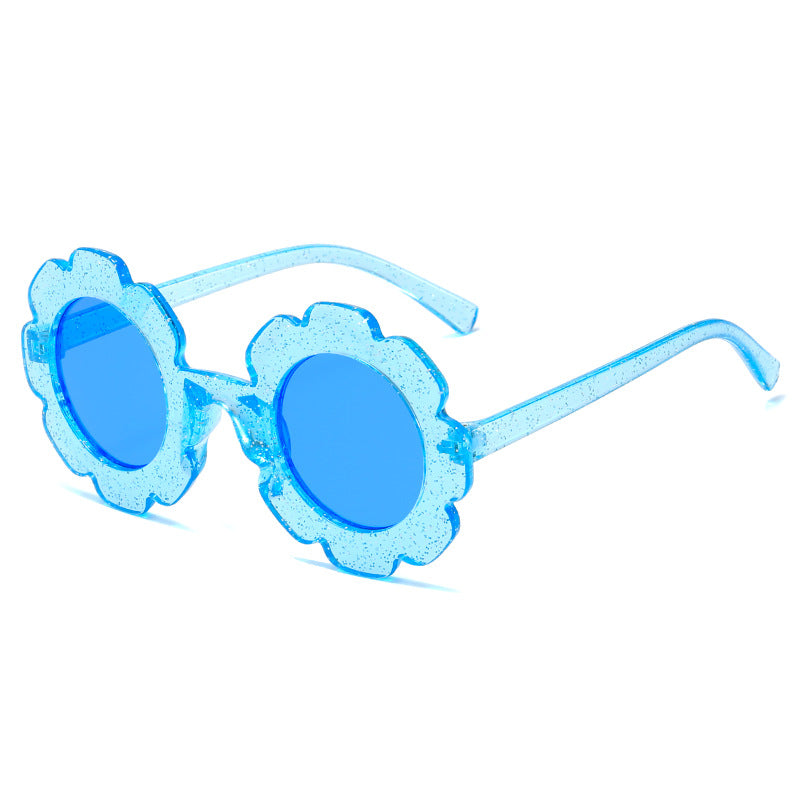 Damen verspielte Blumen-Sonnenbrille mit hoch UV-Schutz Brehn