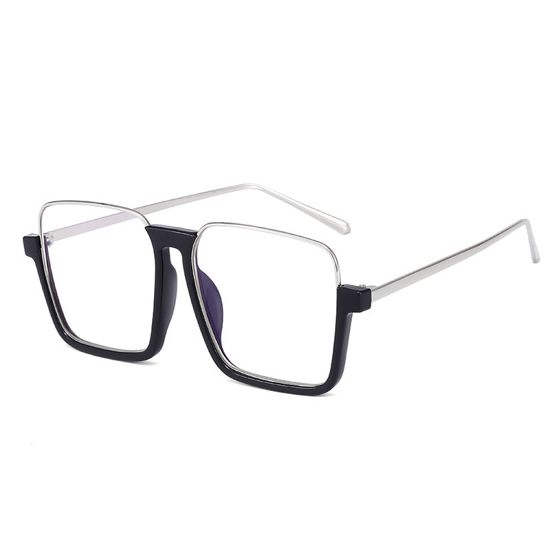 Damen quadratische Sonnenbrille mit transparentem Rahmen und polarisierenden Gläsern Brehn