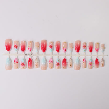 Floral Design Acryl Nagelspitzen Set Brehn