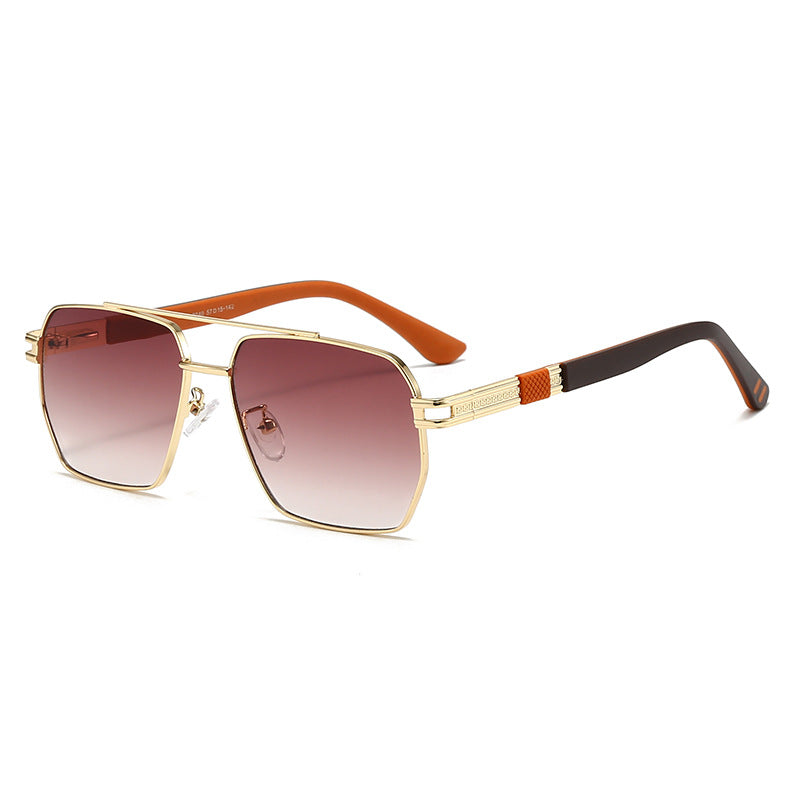 Herren Sonnenbrille mit hochwertigem Metallrahmen und sportlichen Akzenten Brehn