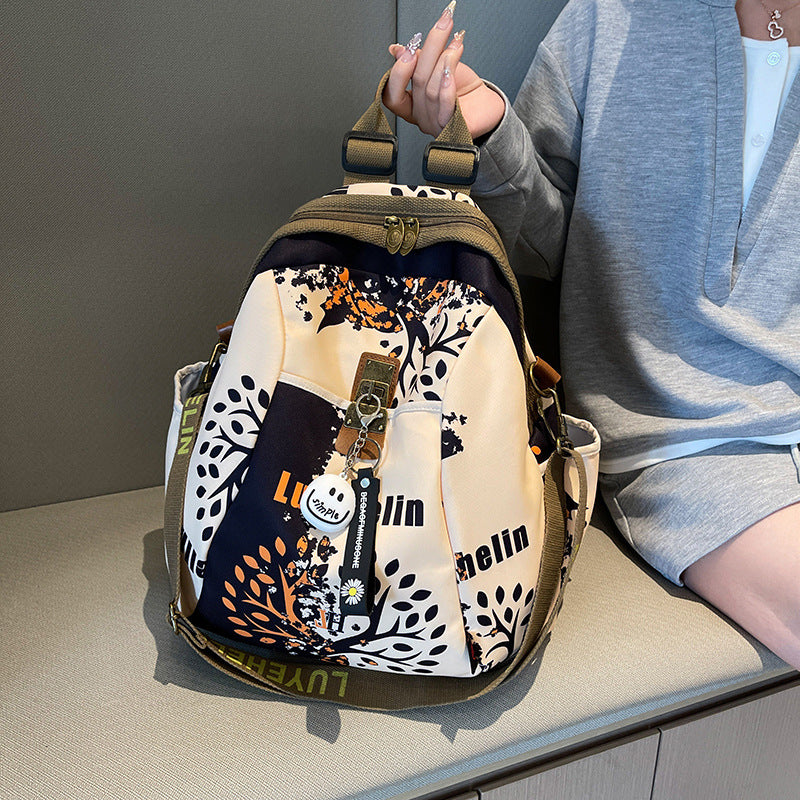 Künstlerischer Mehrfach-Taschen Sling-Rucksack Brehn