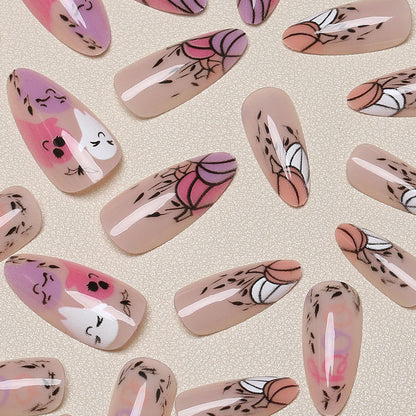 Halloween-Themen Druck-On-Nagelkunst Set