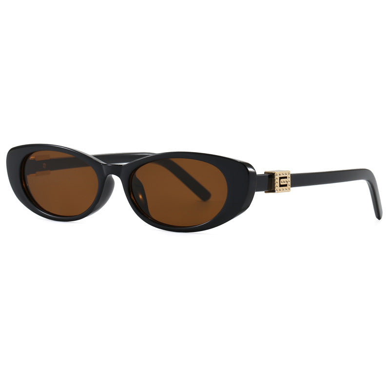 Damen Cat-Eye Sonnenbrille mit stilvollem Rahmen und luxuriösen Akzenten Brehn