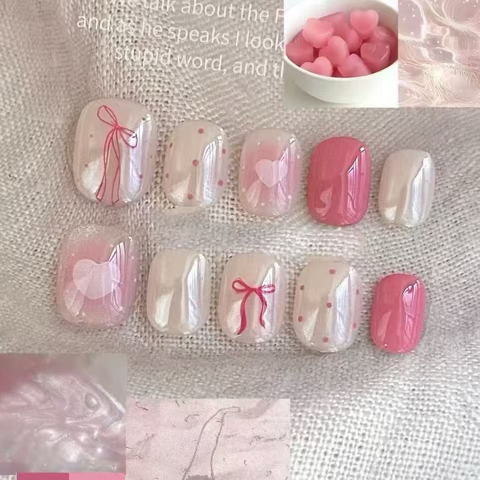 Romantisches Herz-Themen Nagelkunst Set Brehn