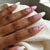 Florales Design Stiletto Nagelkunst Verlängerungen Brehn