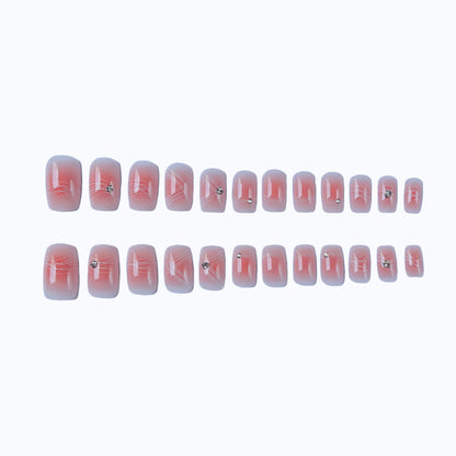 Elegantes Strass-Nagelkunst-Set