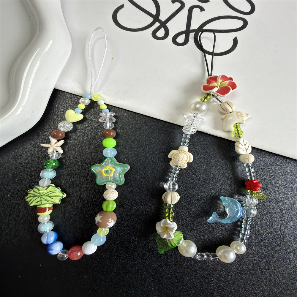 Handgemachter, von der Natur inspirierter, beaded Brillenhalter Brehn
