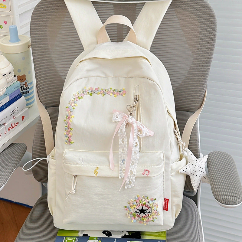 Blumenverzierte Alltag-Rucksack Brehn