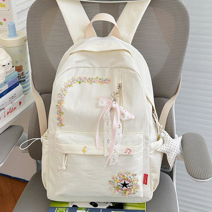 Blumenverzierte Alltag-Rucksack Brehn