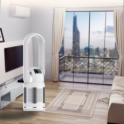 Turmventilator mit Luftreinigungsfunktion – leise, mit Filter, Fernbedienung und LED-Display, energiesparend