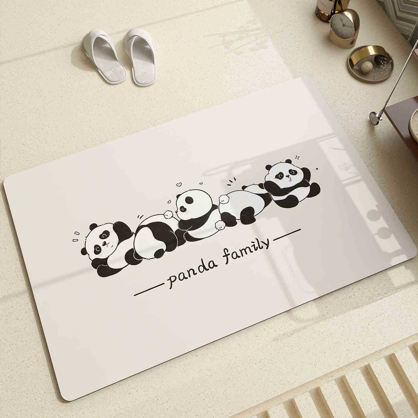 Adorable Panda-Themen Bereichsmatte