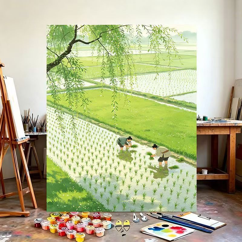 Reisefeld Landschaft Leinwandkunst Brehn