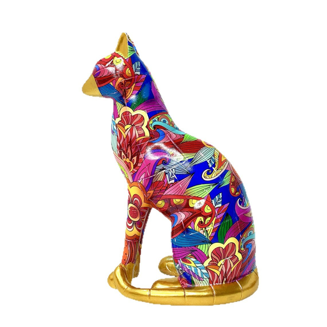 Dekorative Katzenstatue im modernen Kunststil Brehn