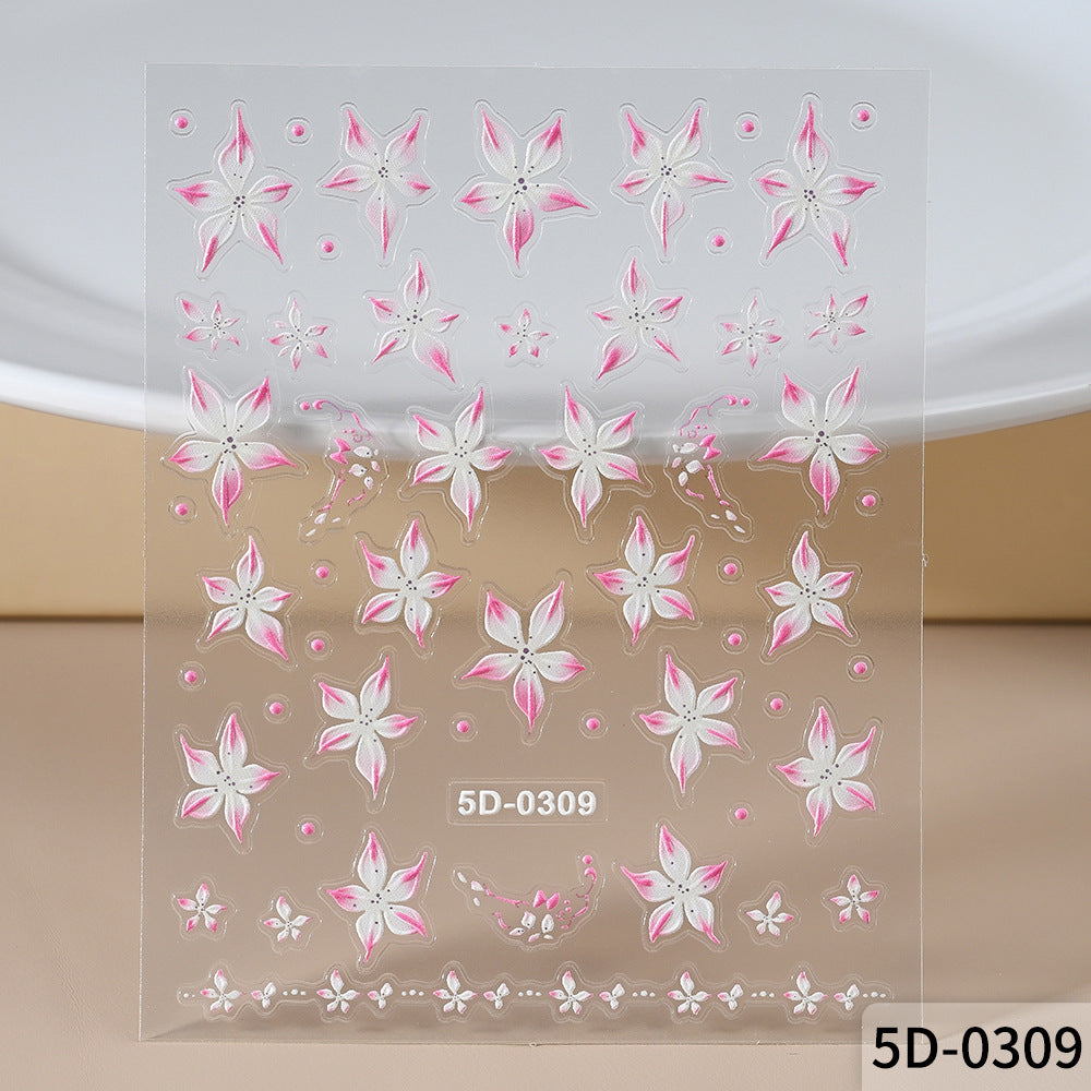Floral Nail Art Decal Set