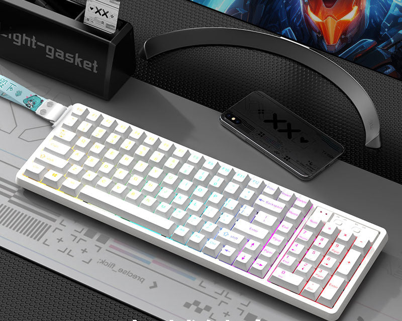 Anpassbare RGB Gaming-Tastatur mit künstlerischen Tastenabdeckungen Brehn