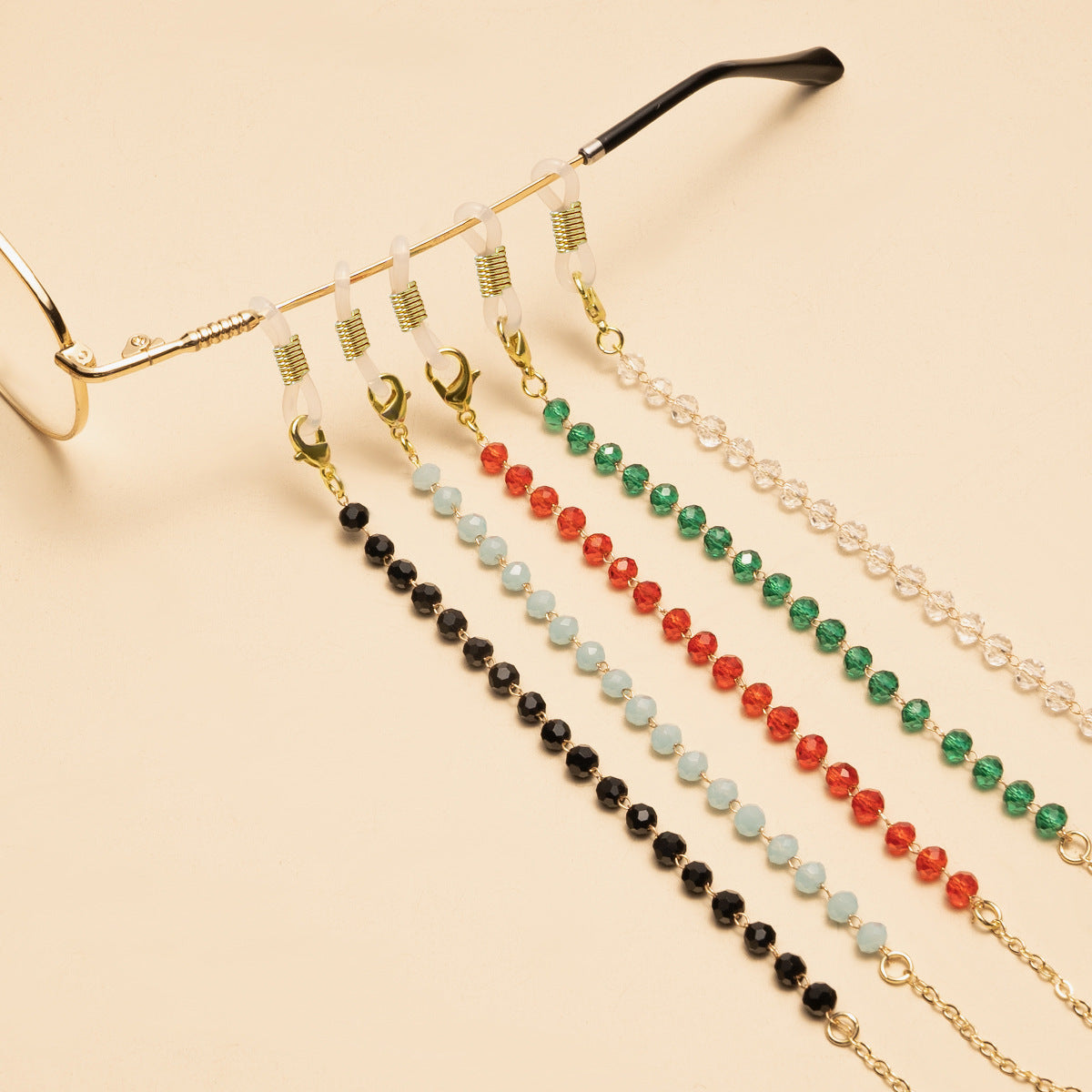 Elegante Perlen Brillen Kette Brehn
