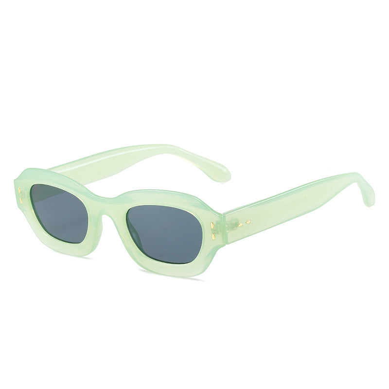Damen Modische Sonnenbrille im Retro-Stil mit weitem Rahmen Brehn