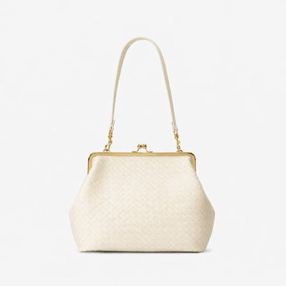 Elegante glänzende Krokodil-Effekt-Handtasche