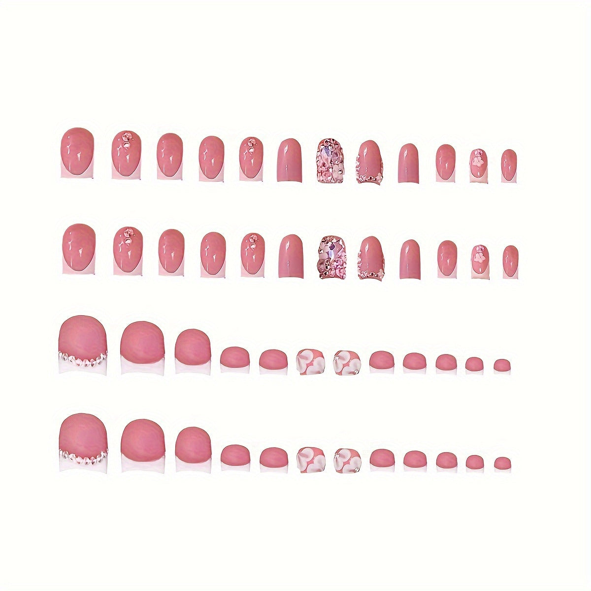 Dekoratives Strass-Nagelkunst-Set Brehn