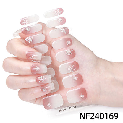 Festliche Nagelkunstaufkleber