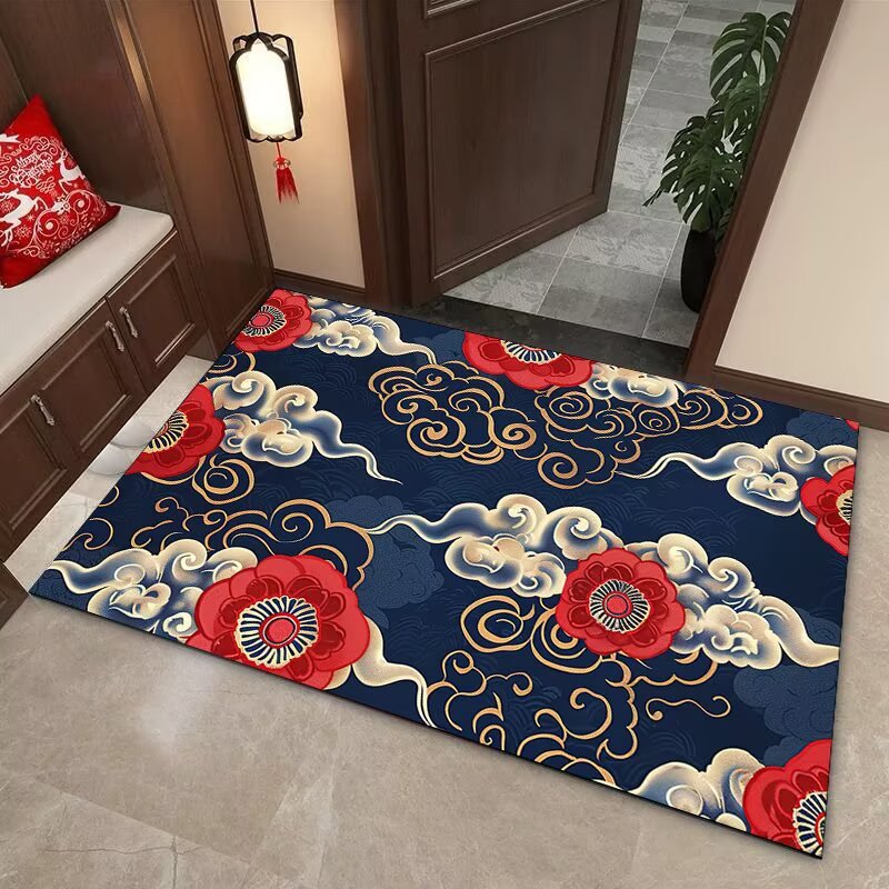 Elegante Wolkenmotiv Bereichsmatte Brehn