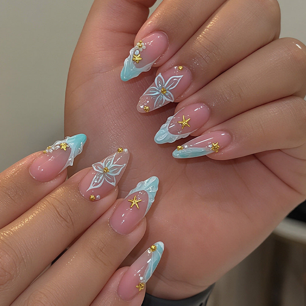 Künstlerische Schmetterling-Themen Press-On Nagelkunst Brehn