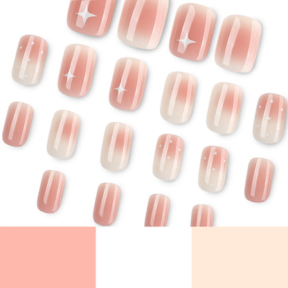 Nagelkunst mit Ombre-Effekt und Glitzerakzenten Brehn