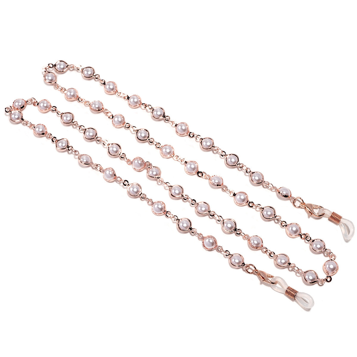 Elegante Perlenbesetzte Brillekette Brehn