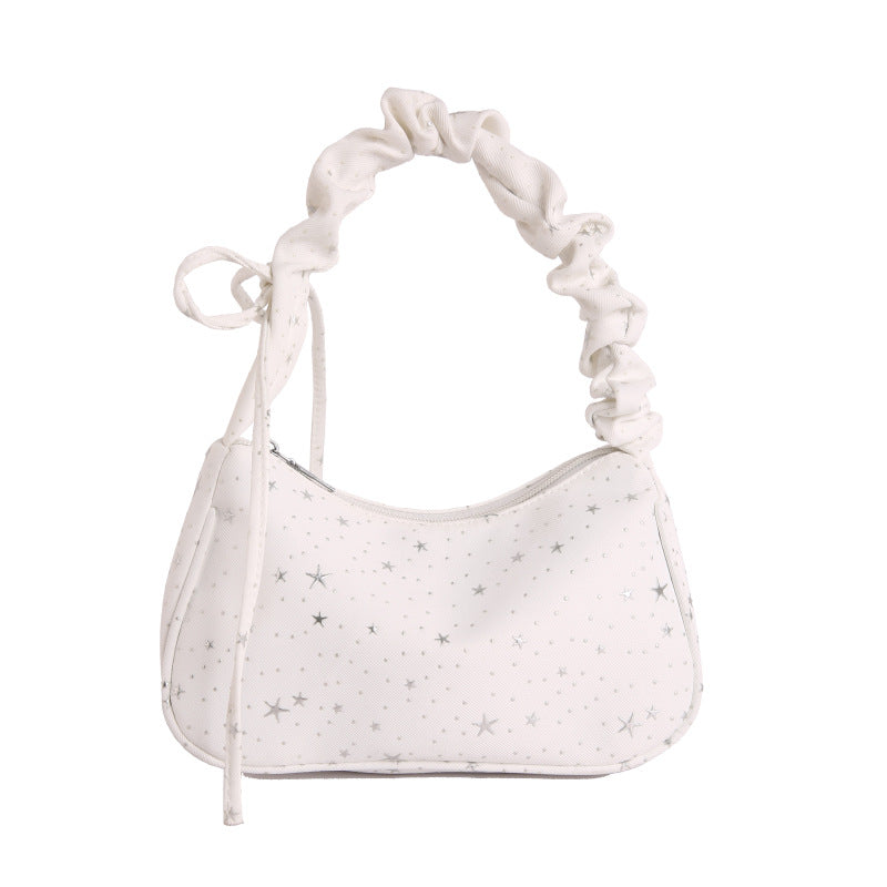 WoChic Schlaff Star-Muster Handtasche Brehn
